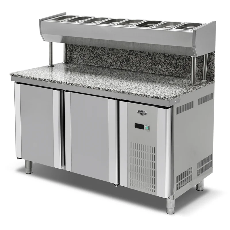 Empero Granitli Pizza Hazırlık Dolabı 2 Kapılı 150x80x85 cm EMP.150.80.01-PSYG