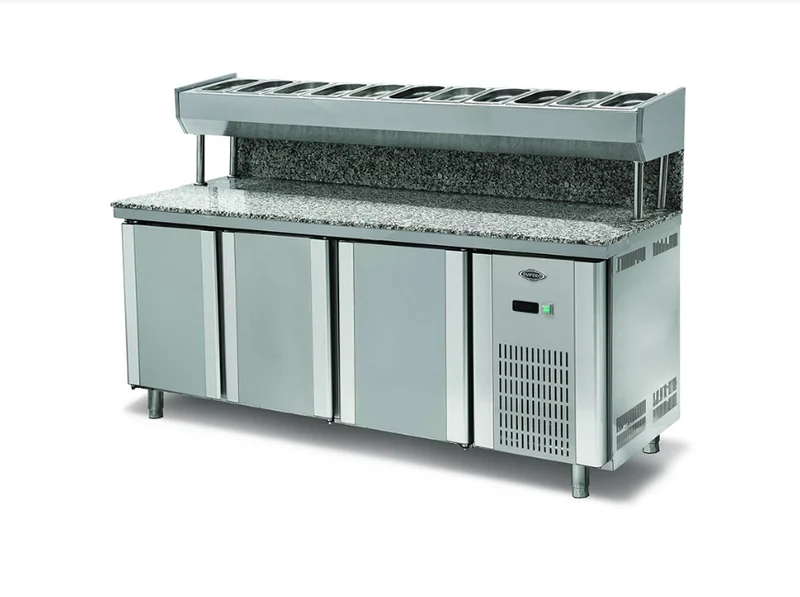 Empero Granitli Pizza Hazırlık Dolabı 3 Kapılı 200x80x85 cm EMP.200.80.01-PSYG