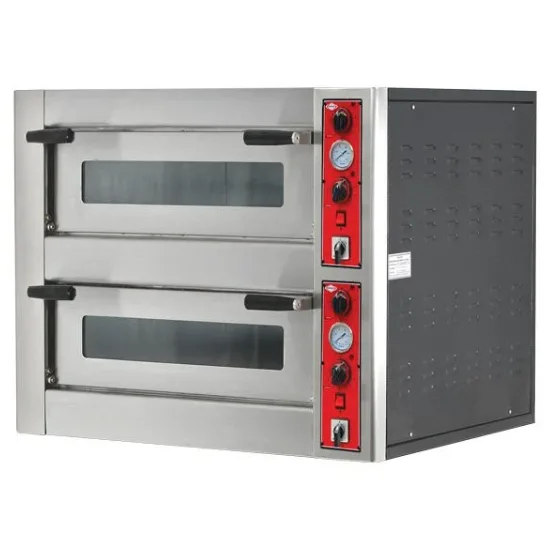 Empero Pizza Fırını Çift Katlı Elektrikli 18 Pizza Kapasiteli 18x30cm EMP.9+9