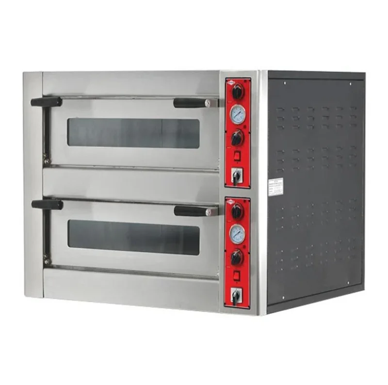 Empero Pizza Fırını Çift Katlı Elektrikli 8 Pizza Kapasiteli 8x25cm EMP.4+4