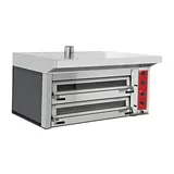Empero Elektrikli Pizza Fırını Çift Katlı Manuel 8x34 cm Pizza Kapasiteli 113x109x103 cm EMP.GF.01-D - 1