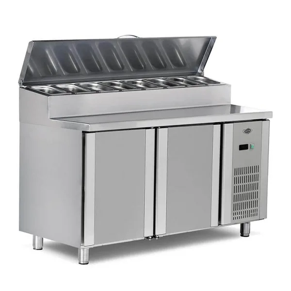 Empero Pizza Hazırlık Dolabı 2 Kapılı 150x70x85 cm EMP.150.70.01-PS