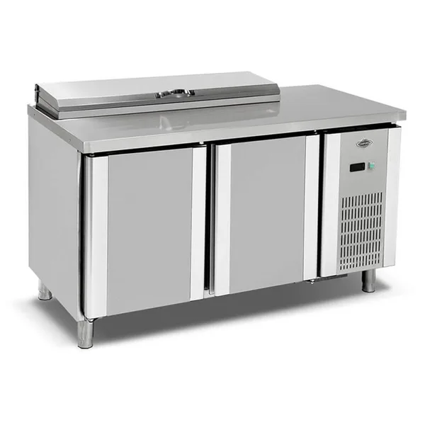Empero Pizza Hazırlık Dolabı 2 Kapılı İçten Soğutmalı 150x70x85 cm EMP.150.70.01-PSO