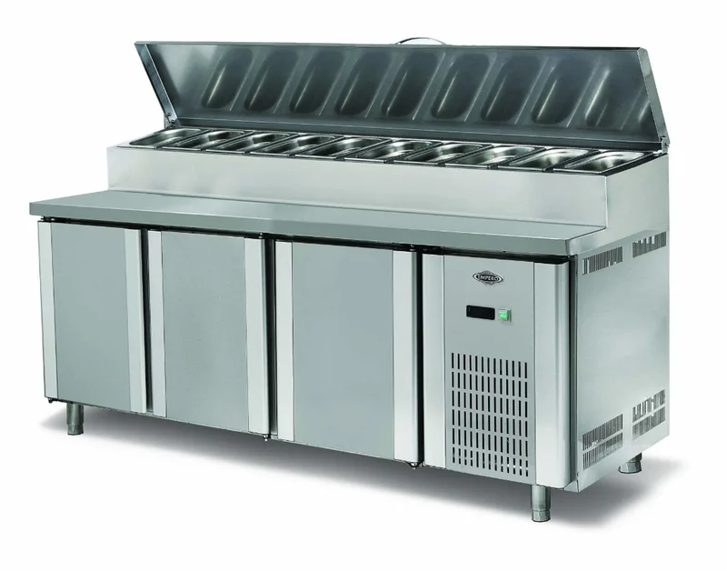 Empero Pizza Hazırlık Dolabı 3 Kapılı 200x70x85 cm EMP.200.70.01-PS