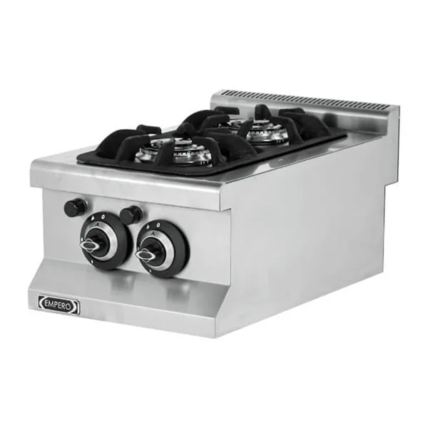 Empero Set Üstü Gazlı Ocak 2 Brülörlü Ce Belgeli 40x63x28 cm EMP.6KG010