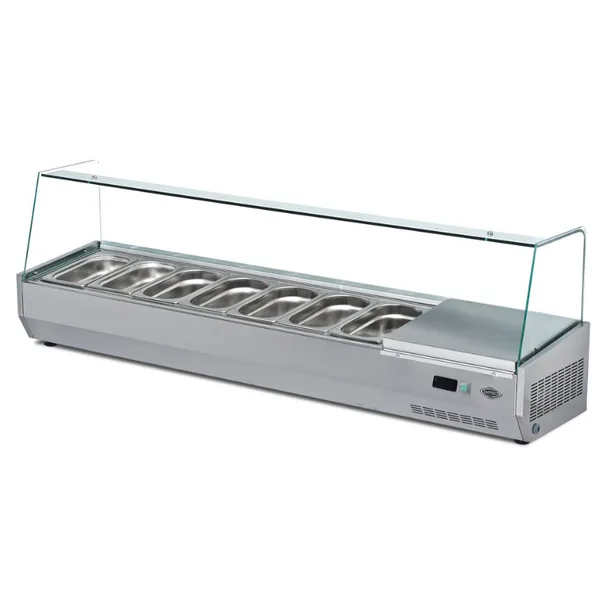 Empero Soğutmalı Set Üstü Saladbar 7 Küvetli 160x35x50 cm EMP.160