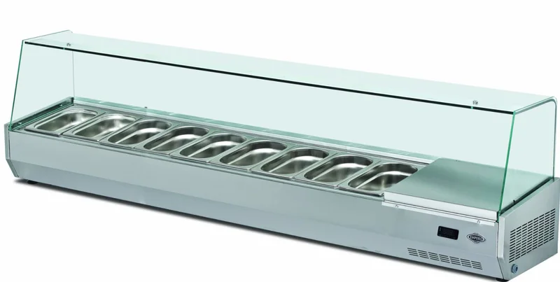 Empero Soğutmalı Set Üstü Saladbar 9 Küvetli 210x35x50 cm EMP.210