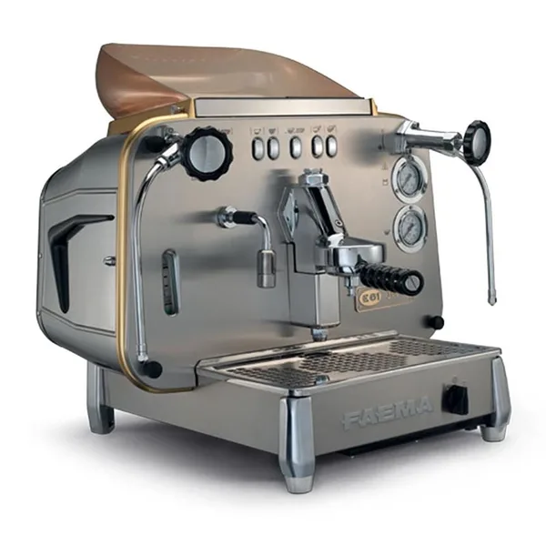 Faema Tam Otomatik Espresso Kahve Makinesi 1 Gruplu Kahve Makinesi E61 A/1 Jubile White&Wood