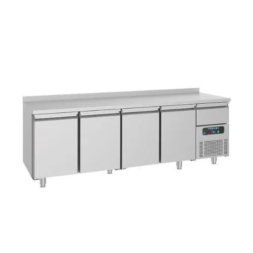 Frenox Dört Kapılı Tezgah Tip Buzdolabı Bar Serisi 233x60x85 cm 304 Kalite CSN4-MT
