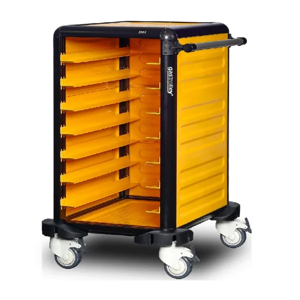 Gastrolley Küvet Taşıma Arabası 14 Raflı İki Yanı + Arka Kapalı 53x78x99 GN 1/1 G.GN.75.S.3