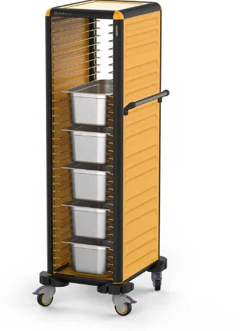 Gastrolley Küvet Taşıma Arabası 29 Raflı İki Yanı Kapalı 53x71x174 G.GN.150.S.2