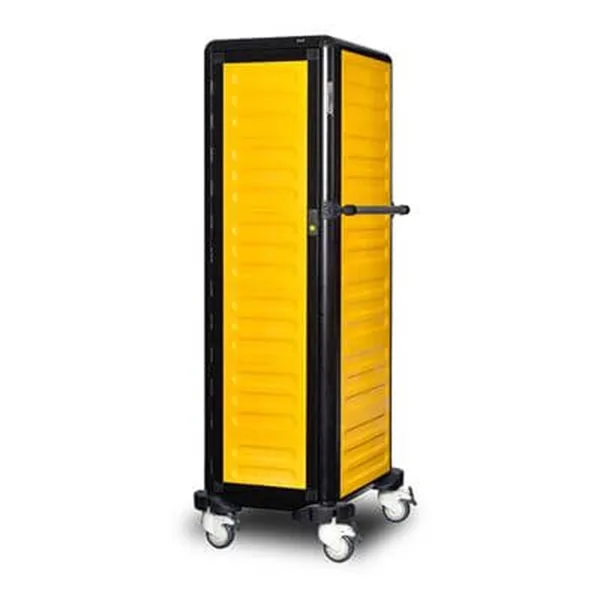 Gastrolley Tepsi Taşıma Arabası 15 Raflı  2 Yanı+Arka Kapalı+Kapılı 57x75x174 G.ST.150.S.4