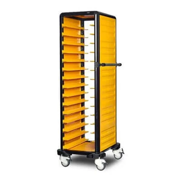 Gastrolley Tepsi Taşıma Arabası 15 Raflı İki Yanı Kapalı 57x71x174 G.ST.150.S.2