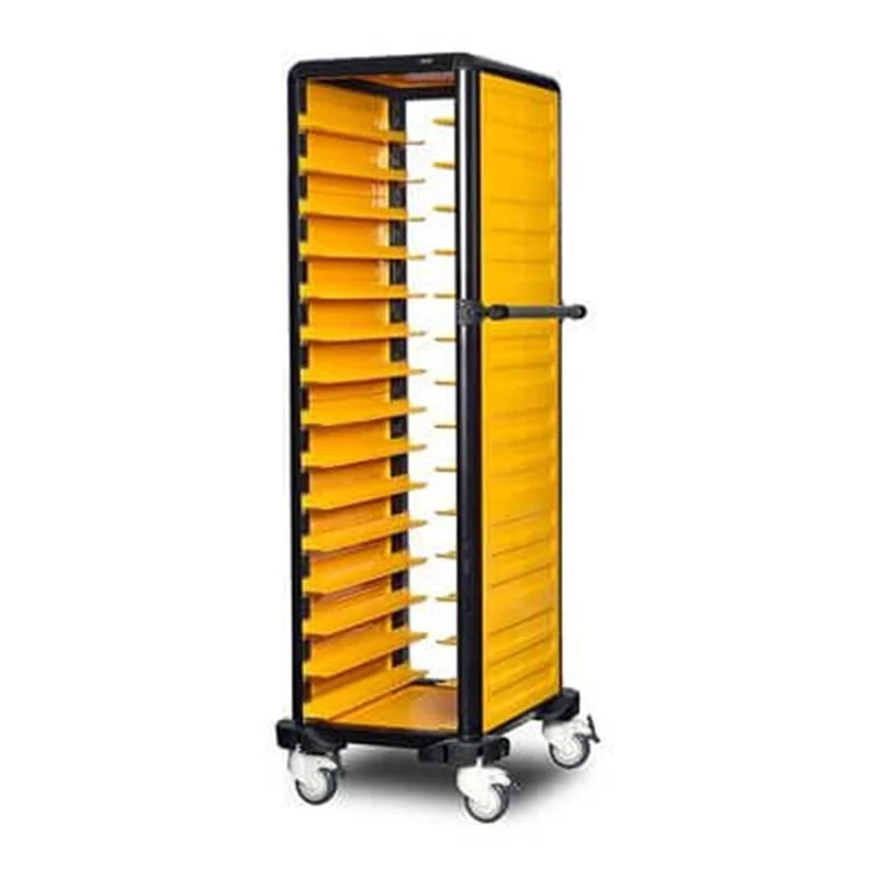Gastrolley Tepsi Taşıma Arabası 15 Raflı İki Yanı Kapalı 57x71x174 G.ST.150.S.2