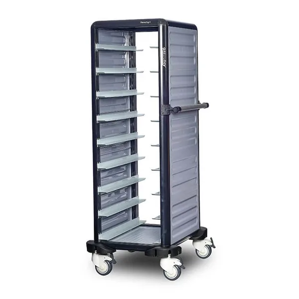 Gastrolley Termo Tepsi Taşıma Arabası 9 Raflı Etrafı Açık 57x71x149 G.TT.09.S.1
