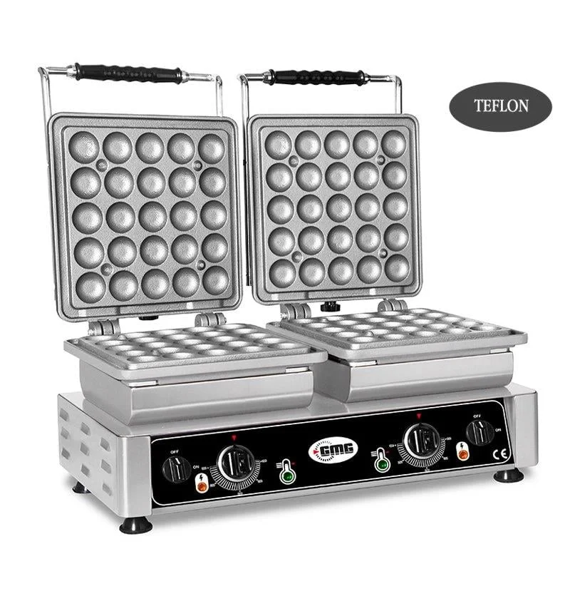 GMG Lokmia L Bubble Çiftli Waffle Makinesi Elektrikli WE 27 L