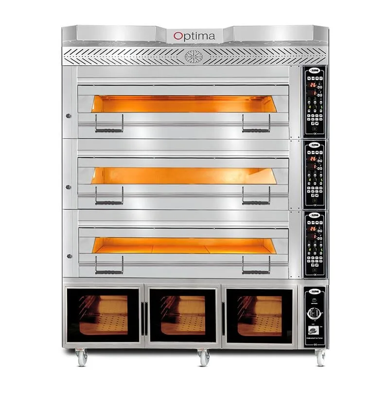 GMG Pasta Börek Fırını 3 Katlı Elektrikli Optima Serisi 124x84x18 cm PB3M - 128