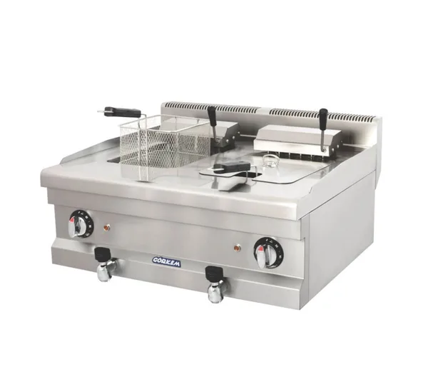 Görkem Elektikli Fritöz 12+12 Litre 80x71x42 cm 702