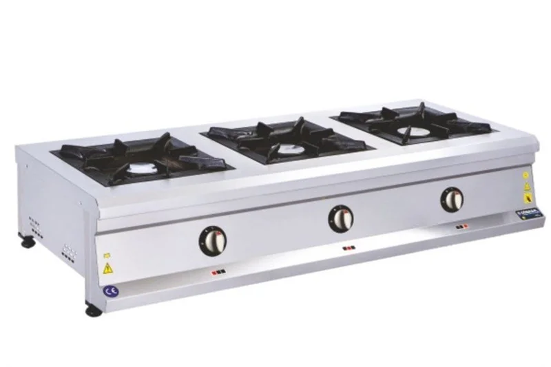 Görkem 3 Lü Profesyonel Set Üstü Ocak Gazlı ve Lpg Li 150x60x30 Cm  254