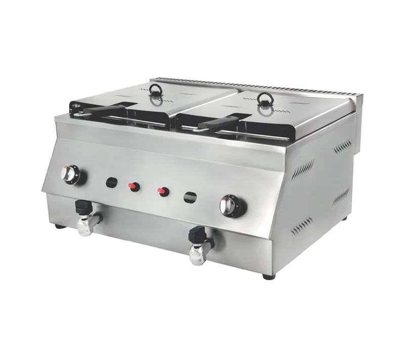 Görkem Elektrikli Fritöz 8+8 Litre 74x65x41 Cm 813