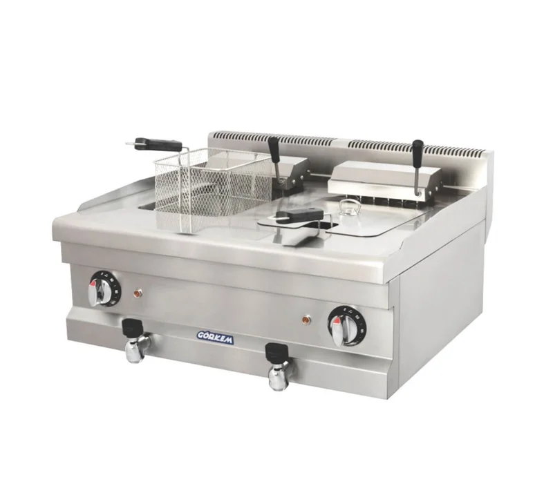 Görkem Elektikli Fritöz 9+9 Litre 60x61x42 Cm 602