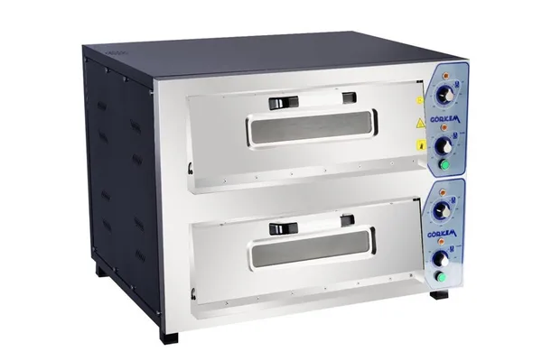 Görkem Çift Katlı Pizza Fırını Elektrikli 30 x 8 Adet Pizza Kapasiteli 6202
