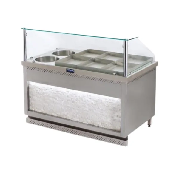 Görkem Elektrikli Benmari Yemek Tezgahı 6+2 145x85x85/125 Cm 921
