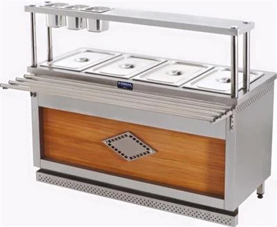 Görkem Yemeklik 3+1 Self Servis Tezgahı Doğalgazlı 150x65x85 Cm 910