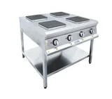Görkem Elektrikli 4 Lü Taban Raflı Ocak 100x100x85 cm 832 - 1