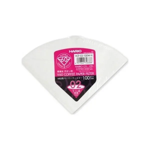 Hario V60 02 Filtre Kahve Demleme Kağıdı 100'lü (Made In Holland)