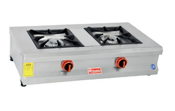 Himaksan 2 Li Ocak Set Üstü Profesyonel Gazlı Ve Lpg Li 90x50x25 Cm HMK-SOG 950