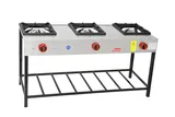 Himaksan 3 Lü Uzun Lokanta Ocağı Gazlı ve Lpg Li 139x47x70 Cm HMK-LKY-3 - 1