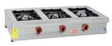 Himaksan 3 Lü Ocak Set Üstü Profesyonel Gazlı Ve Lpg Li 130x50x25 Cm HMK-SOG 1350 - 1