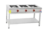 Himaksan 3 lü Taban Raflı Ocak Gazlı ve Lpg Li 130X50X85 Cm HMK-TBOG 1350 - 1