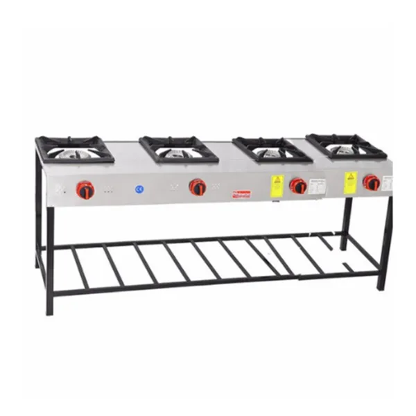Himaksan 4 Lü Uzun Lokanta Ocağı Gazlı ve Lpg Li 192X47X70 Cm HMK-LKY-4