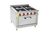 Himaksan 4 Lü Kuzine 4 Ocak 1 Fırın Gazlı LPG Li 100X100X85 Cm HMK-KZG 1010 - 1