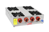 Himaksan 4 Lü Ocak Set Üstü Gaz ve LPG Li Ekonomik 60x60x14 cm HMK-MN 4 - 1