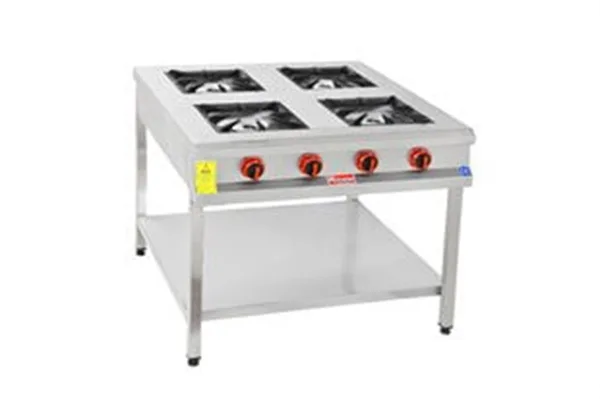 Himaksan 4 lü Taban Raflı Ocak Gazlı Ce Belgeli 80X80X85 Cm HMK-TBOG 880