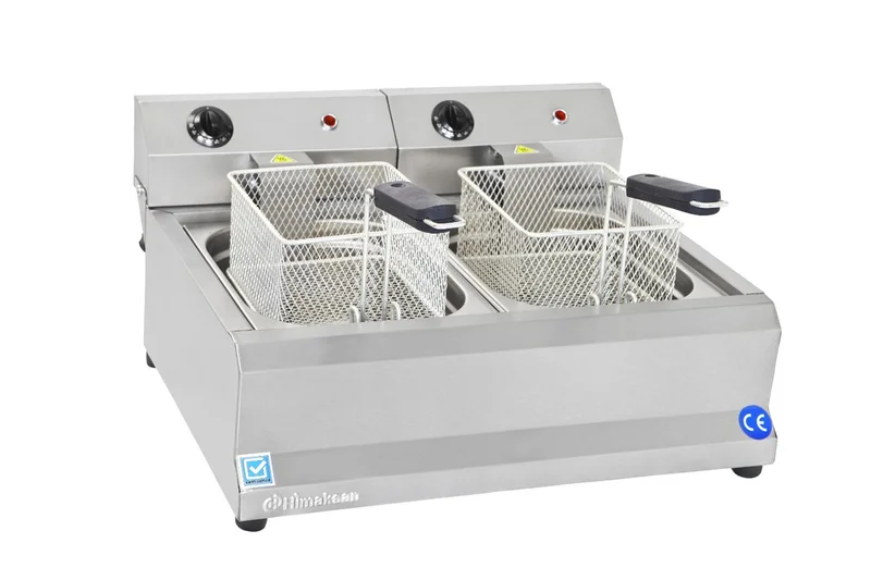 Himaksan 5+5 Fritöz Çift Hazneli Elektrikli 60X50X20 Cm HMK-FE 5+5