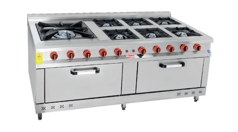 Himaksan 6 Lı Kuzine 6 Ocak 2 Fırın 60x60 Kazan Ocaklı Gazlı ve Lpg Li 200X100X85 Cm HMK-KZG 2016