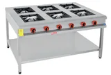 Himaksan 6 Lı Taban Raflı Ocak Gazlı ve LPG Li 150X100X85 Cm HMK-TBOG 1510 - 1