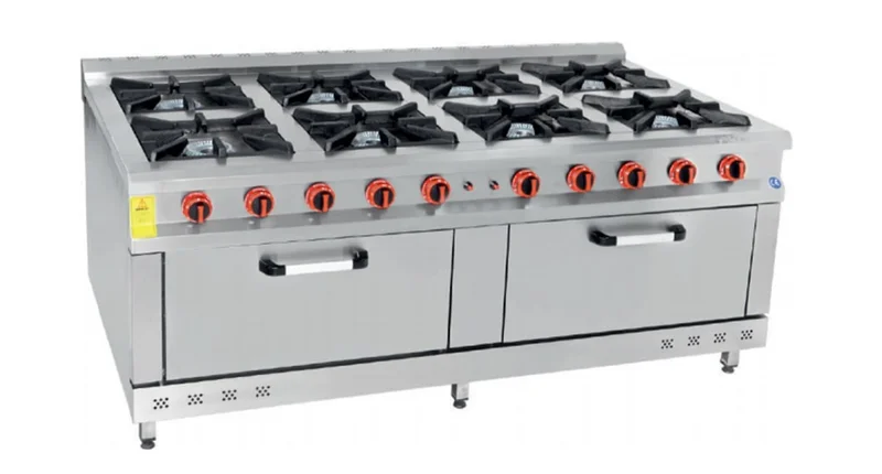 Himaksan 8 Li Kuzine 8 Ocak 2 Fırın Gazlı ve Lpg Li 200X100X85 Cm HMK-KZG 2010