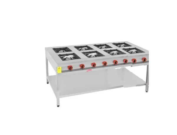 Himaksan 8 Li Taban Raflı Yer Ocağı Gazlı ve Lpg Li 200x100x85 Cm HMK-TBOG 2010