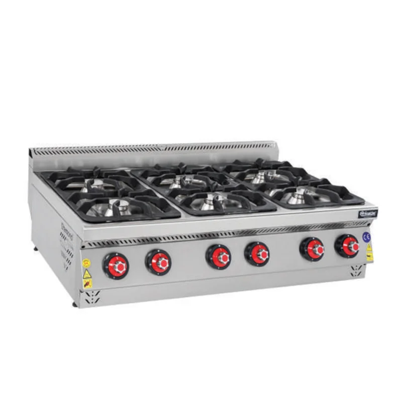 Himaksan Altılı Set Üstü Gazlı Ocak 120x70x35 cm HMK-DOG 1273