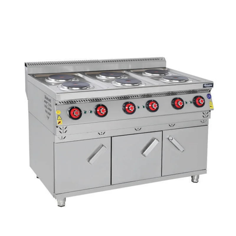 Himaksan Dolaplı Altılı Elektrikli Ocak 120x70x85 cm HMK-DOE 1278