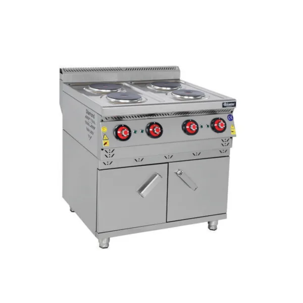 Himaksan Dolaplı Dörtlü Elektrikli Ocak 80x70x85 cm HMK-DOE 878