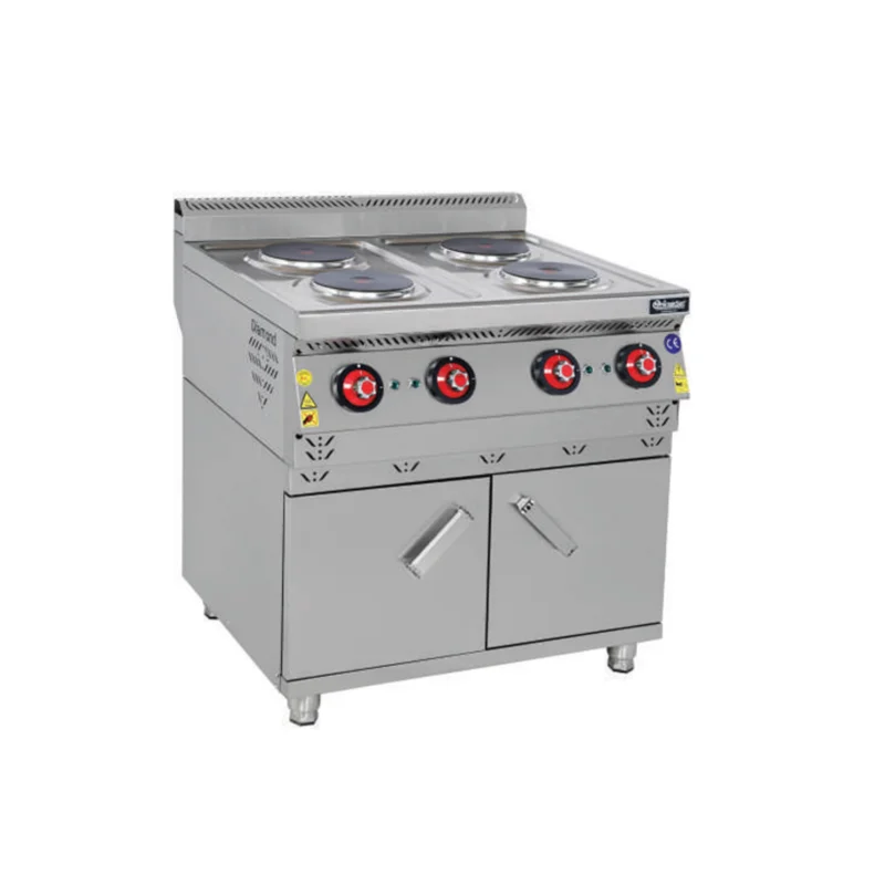Himaksan Dolaplı Dörtlü Elektrikli Ocak 80x70x85 cm HMK-DOE 878