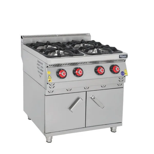 Himaksan Dolaplı Dörtlü Gazlı Ocak 80x90x85 cm HMK-DOG 898