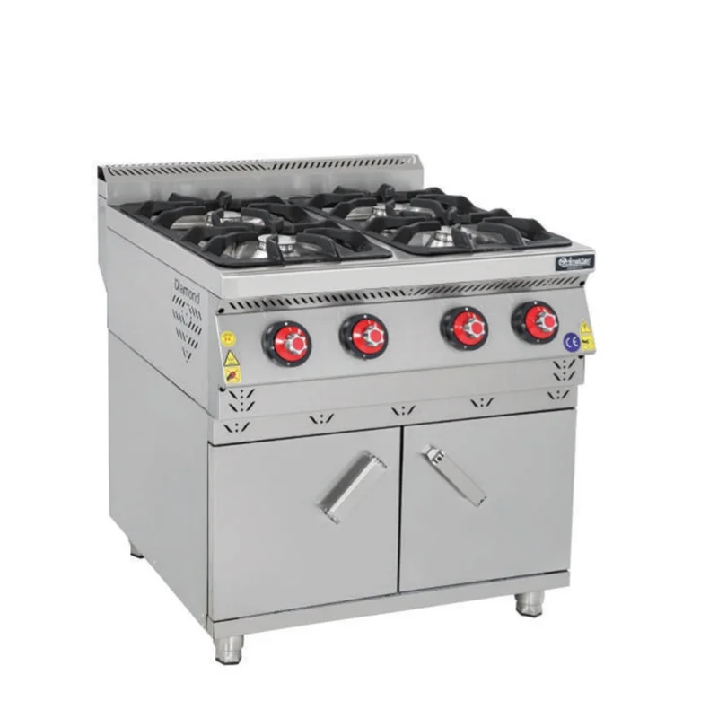 Himaksan Dolaplı Dörtlü Gazlı Ocak 80x90x85 cm HMK-DOG 898
