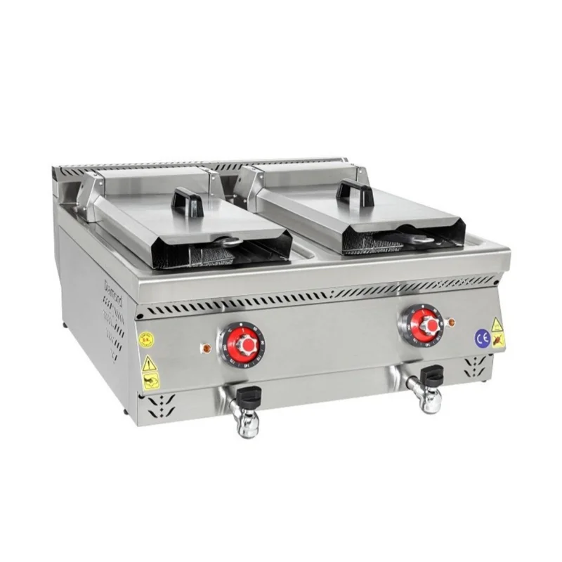 Himaksan Set Üstü 12+12 Litre Elektrikli Fritöz 80x70x30 cm HMK-SFE 873